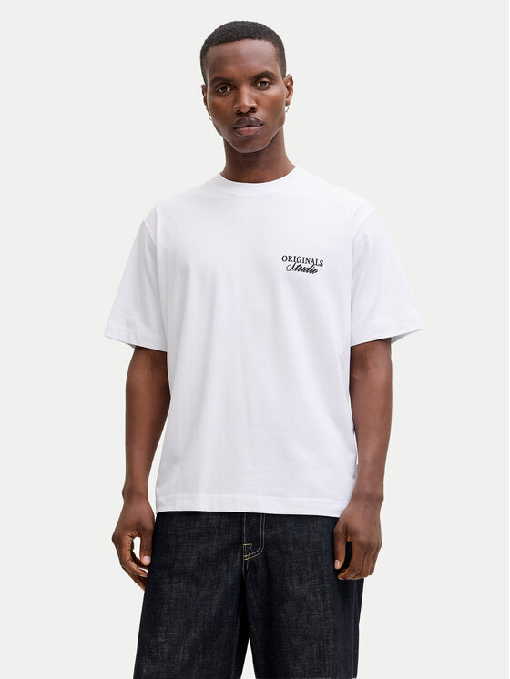 Jack & Jones Jack & Jones Camiseta Norrebro Typo 12282898 Blanco Regular Fit
