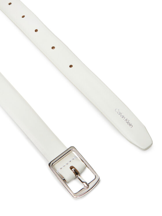 Calvin Klein Ženski pas Calvin Klein Classic Square Buckle Belt 20Mm LV04F7036G Bela