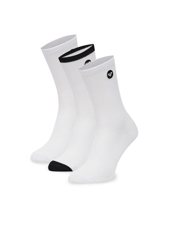 Roxy Довгі шкарпетки Roxy AS_ROXY_02W_SS25 (3-PACK) Білий