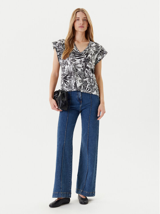 United Colors Of Benetton United Colors Of Benetton Majica 3SEBD10AE Siva Relaxed Fit