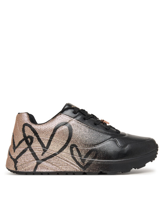 Skechers Sneakersy Skechers Jgoldcrown: Uno Lite - Heartdust Forever 310814L Černá