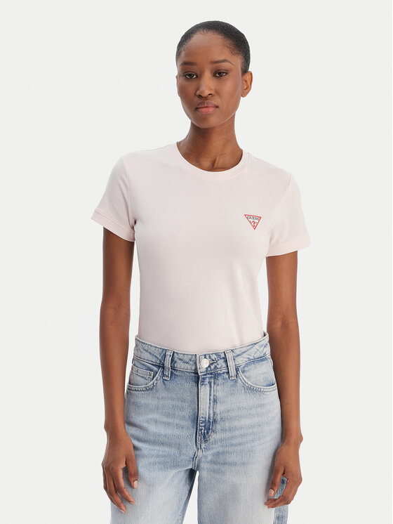 Guess Guess Футболка W2YI44 J1314 Рожевий Regular Fit
