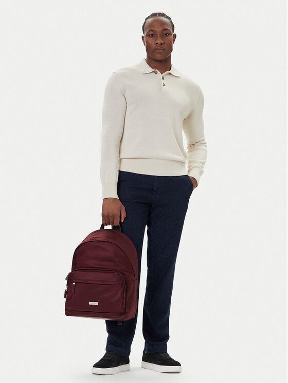 Calvin Klein Mugursoma Calvin Klein Sleek Round LV04D3143G Bordo