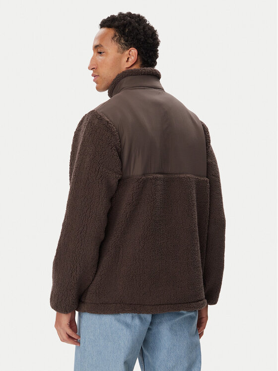 Hunter Hunter Флісовий реглан Borg HARM0013262 Темно-коричневий Regular Fit