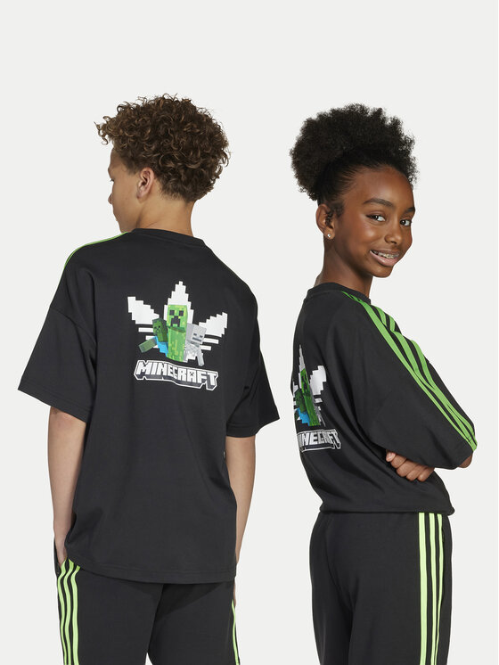 adidas adidas Футболка Minecraft JW7751 Чорний Loose Fit