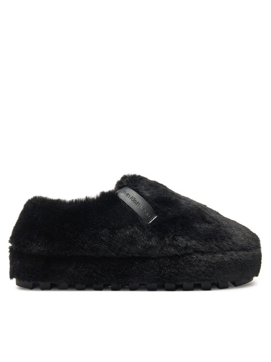 Calvin Klein Jeans Bačkory Calvin Klein Jeans Home Anke Slipper Wn Fur YW0YW01596 Černá