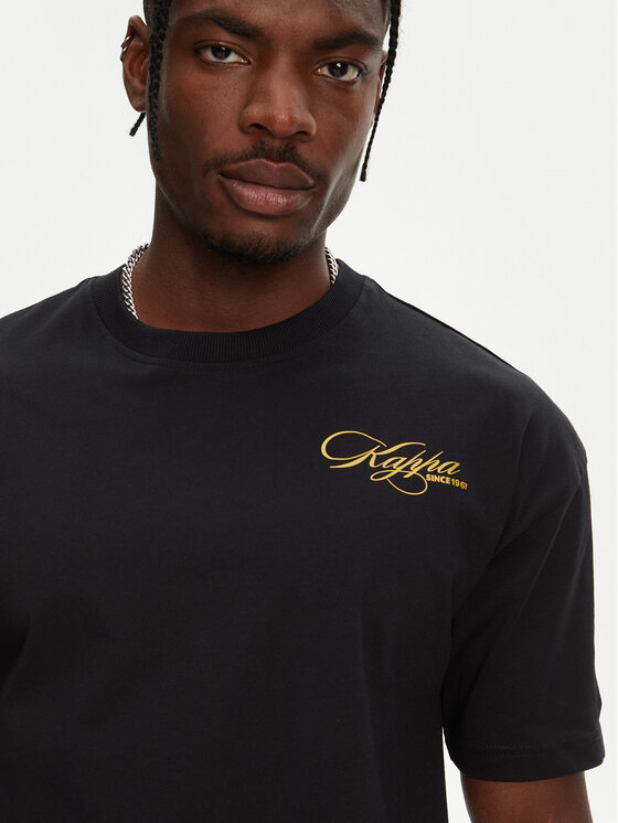 Kappa Kappa Póló Norda 361Q6XW Fekete Regular Fit