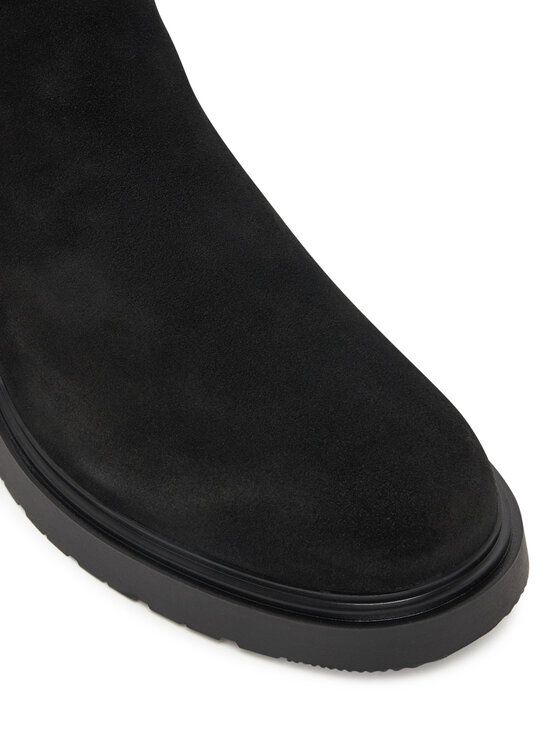 Calvin Klein Kotníková obuv s elastickým prvkem Calvin Klein Combat Ess Chelsea Boot Su YM0YM01372 Černá