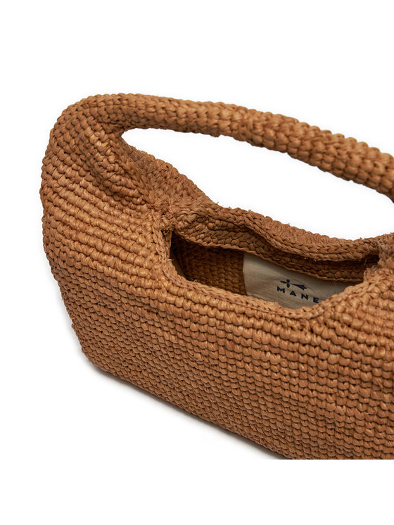 Manebi Ročna torba Manebi Halfmoon Bag V 2.2 DH Rjava