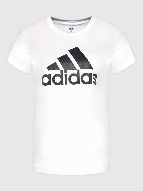 adidas adidas Majica Essentials Logo GL0649 Bela Regular Fit