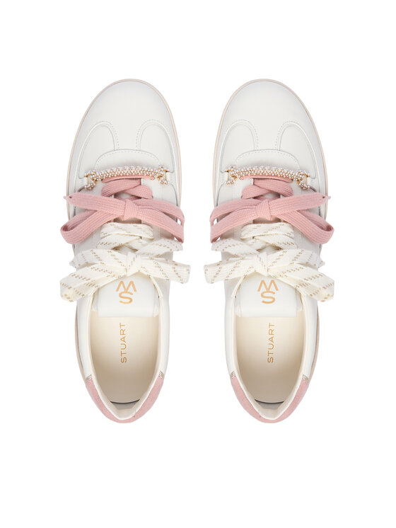 Stuart Weitzman Снікерcи Stuart Weitzman Colton SN031 Кремовий