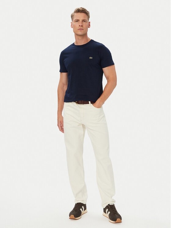 Lacoste Lacoste T-Shirt TH6709 Σκούρο μπλε Regular Fit