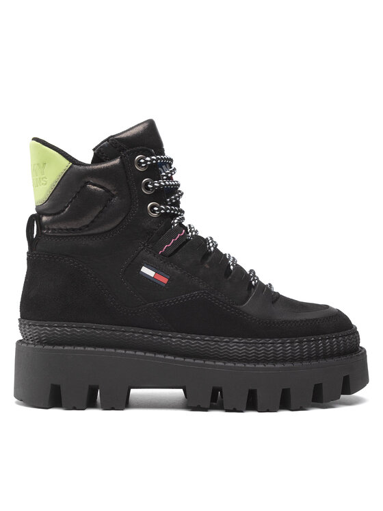 Tommy Jeans Puszābaki Tommy Jeans Hybrid Boot EN0EN01596 Melns