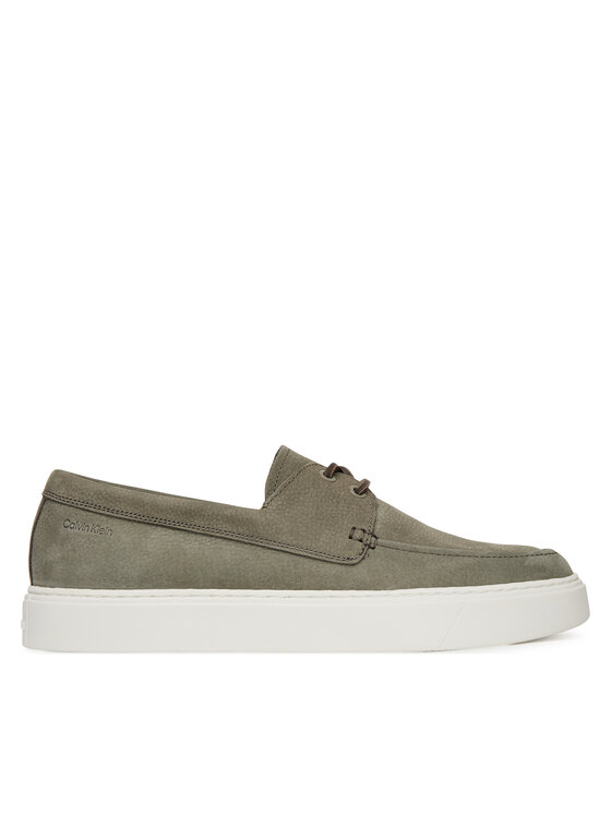 Calvin Klein Poltopánky Calvin Klein Hybrid Lace Up Boat Nu HM0HM01892 Zelená