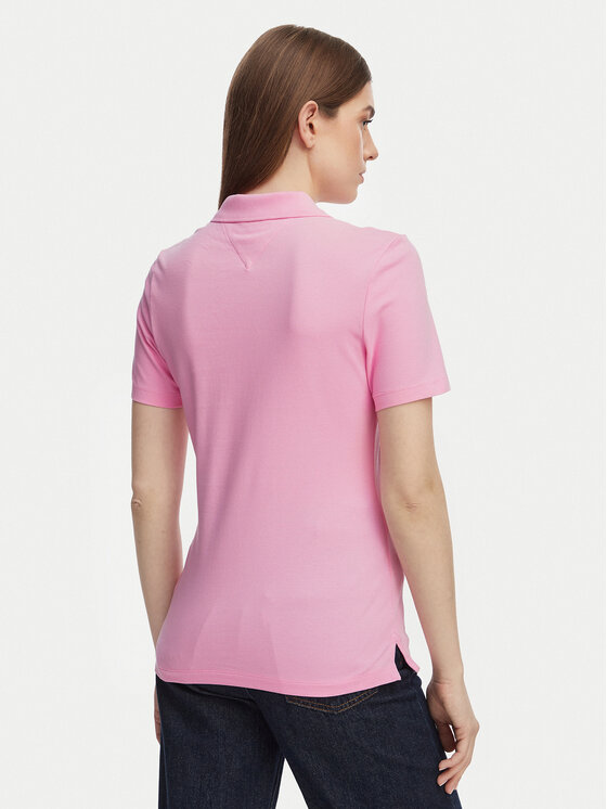 Tommy Hilfiger Tommy Hilfiger Polo 1985 WW0WW43225 Rosa claro Slim Fit