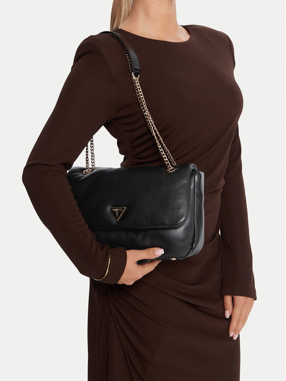 Guess Geantă Guess Sunetra HWNG75 34210 Negru