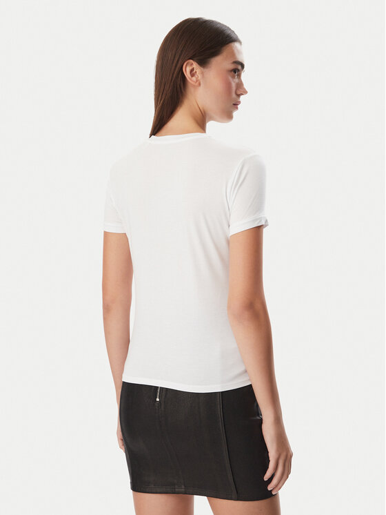 Guess Guess Majica W6YI12 K3751 Bela Slim Fit