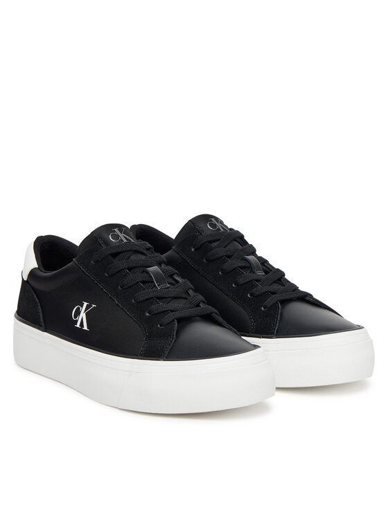 Calvin Klein Jeans Sportcipők Calvin Klein Jeans Vulc Flatform Mg Nylon Mix YW0YW01896 Fekete