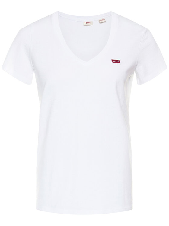 Levi's® Levi's® Majica Perfect V-Neck Tee 85341-0002 Bela Regular Fit