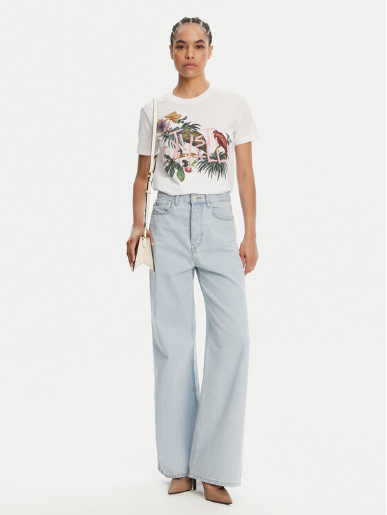 Just Cavalli Just Cavalli Футболка 78PAHA01 Білий Regular Fit
