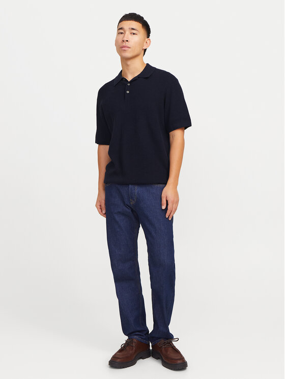 Jack & Jones Jack & Jones Поло Cooper 12271483 Cиній Regular Fit