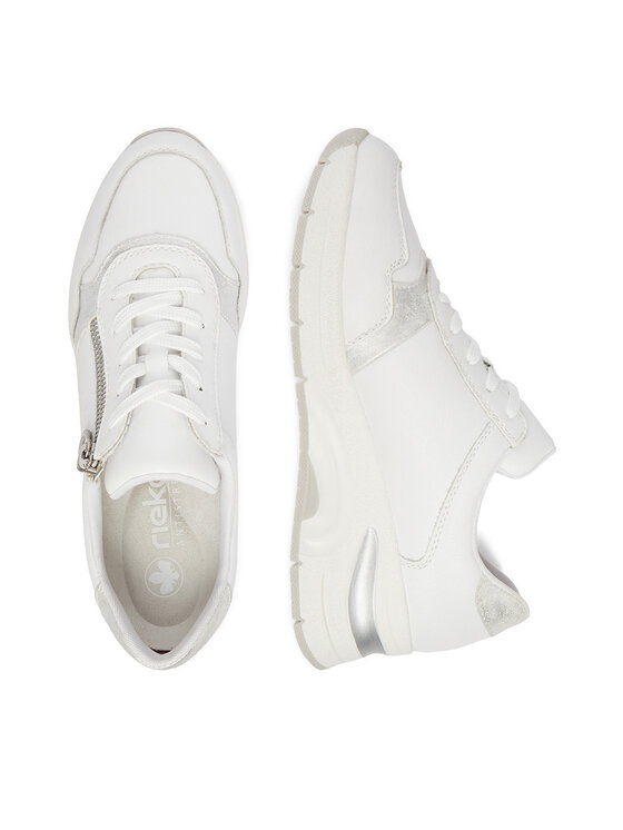 Rieker Sneakers Rieker N9301-80 Alb