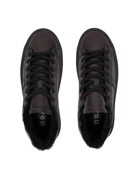 D.A.T.E. Снікерcи D.A.T.E. Hill Low Fur Platform W431-HPF-MN Чорний