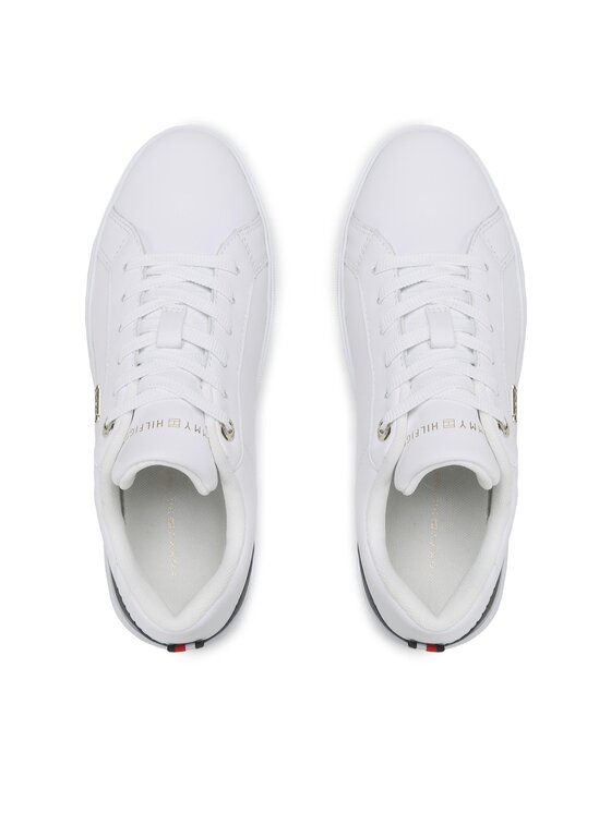 Tommy Hilfiger Sneakersy Tommy Hilfiger Th Court Sneaker FW0FW06854 Bílá