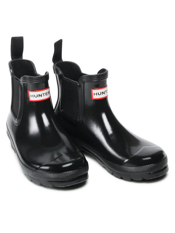 Hunter Gumáky Hunter Original Chelsea Gloss WFS2078RGL Čierna