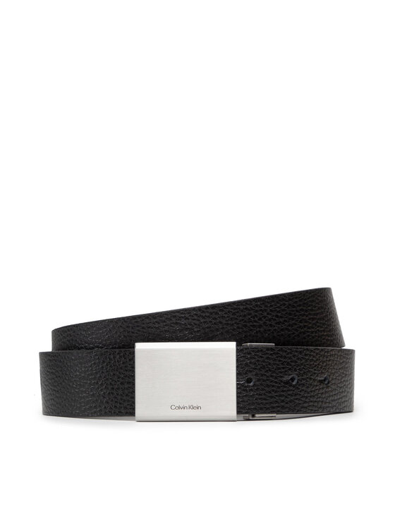Calvin Klein Pasek Męski Calvin Klein Ck Clean Plaque Belt Gs 2 Straps K50K507937 Czarny