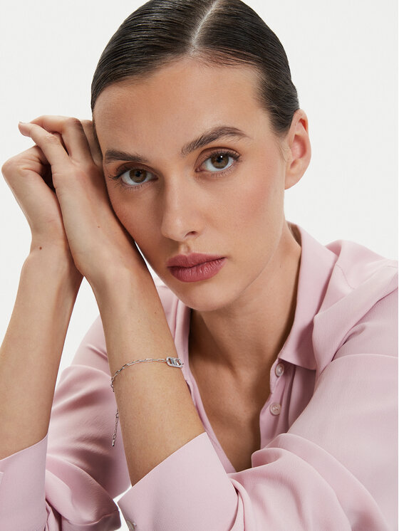 Michael Kors Zapestnica Michael Kors MKC1656CZ040 Srebrna
