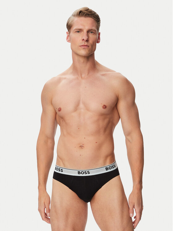 BOSS BOSS Conjunto de slips Brief 3P Power 50554683 Negro