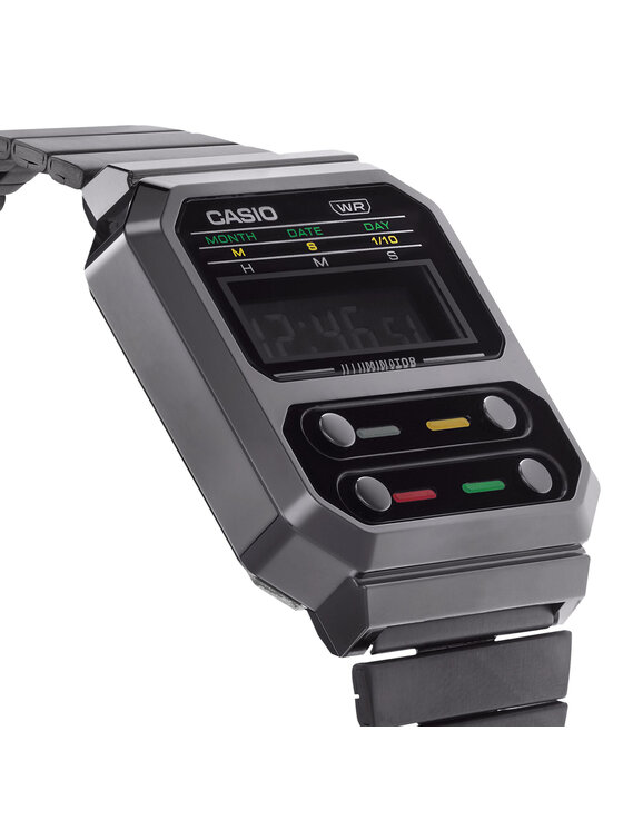 Casio Ρολόι Casio Vintage A100WEGG-1AEF Γκρι
