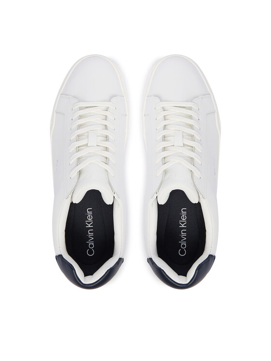 Calvin Klein Laisvalaikio batai Calvin Klein Chunky Cupsole Laceup Lth YM0YM01344 Balta