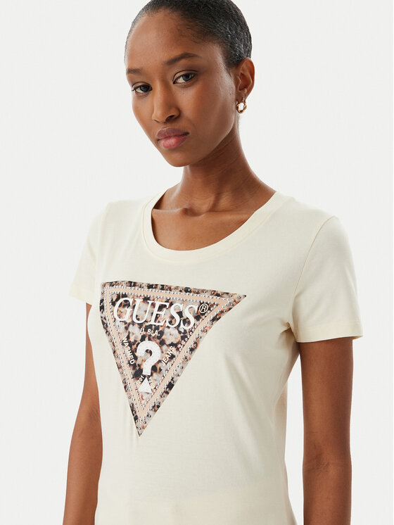 Guess Guess Футболка W6RI32 J1314 Écru Regular Fit