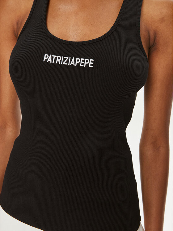 Patrizia Pepe Patrizia Pepe Топ 8M1617/J216-K103 Чорний Slim Fit