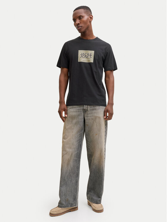 Jack & Jones Jack & Jones Футболка Jjrain Tee Ss Crew Neck 12288097 Чорний Regular Fit