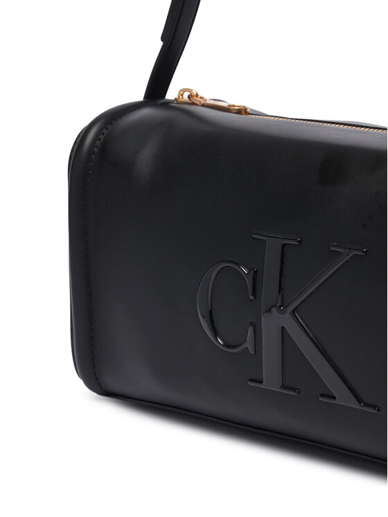 Calvin Klein Kabelka Calvin Klein Bold Ck Slouchy Shoulder Bag LV04F3894G Černá