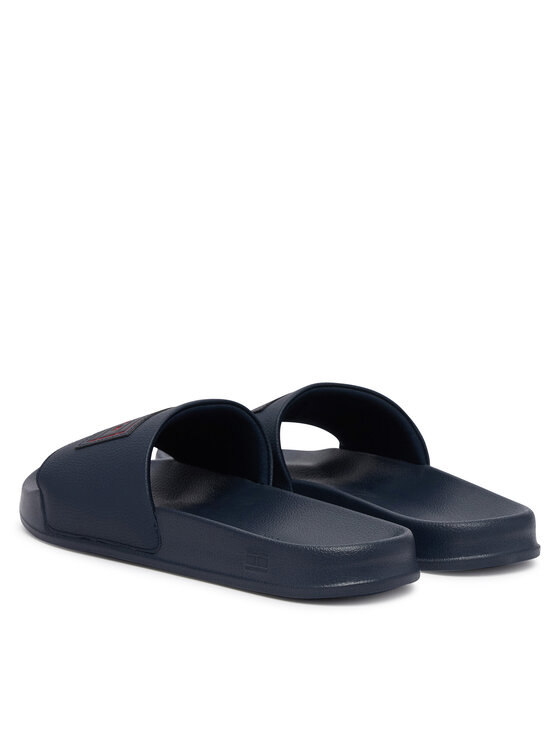Tommy Hilfiger Nazouváky Tommy Hilfiger Patch Pool Slide FM0FM06008 Tmavomodrá