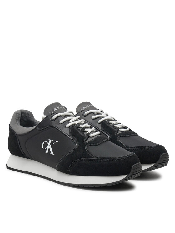 Calvin Klein Jeans Superge Calvin Klein Jeans Retro Sock Runner Mg Wmm YM0YM01152 Črna