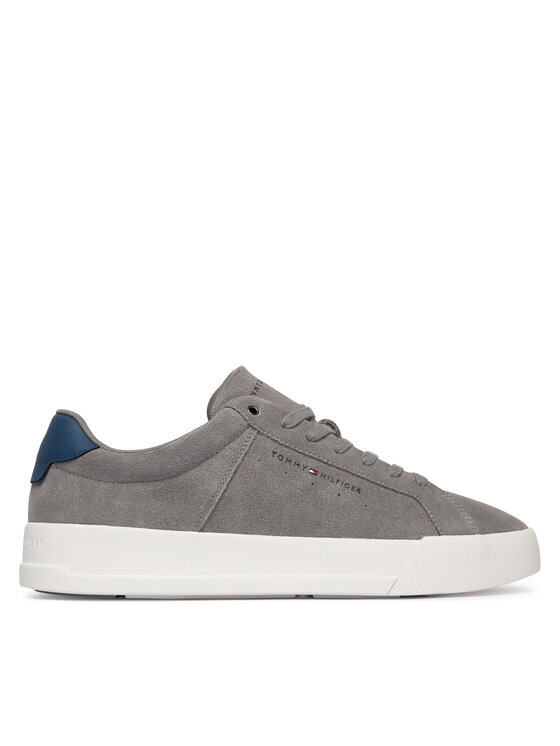 Tommy Hilfiger Laisvalaikio batai Tommy Hilfiger Th Court Suede FM0FM05824 Pilka