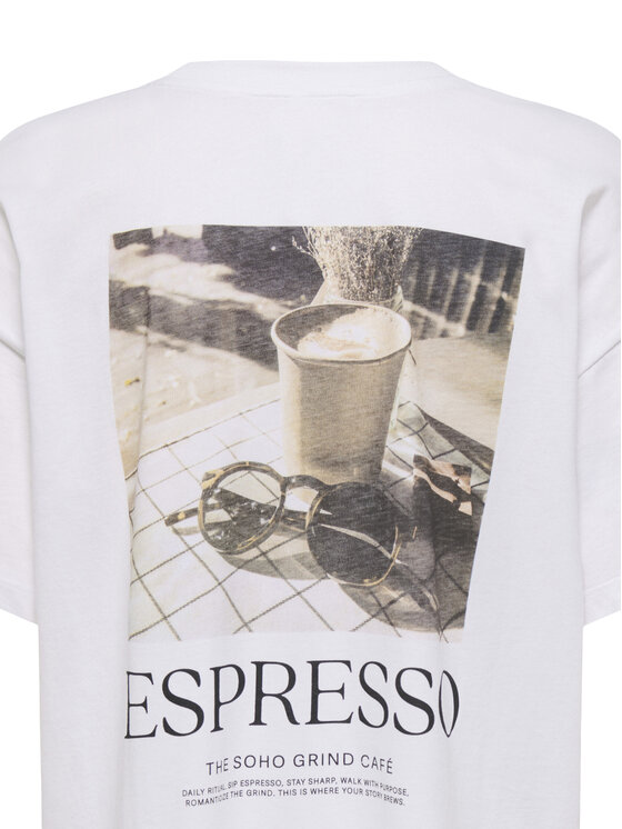ONLY ONLY Camiseta Vivvi 15346761 Blanco Regular Fit