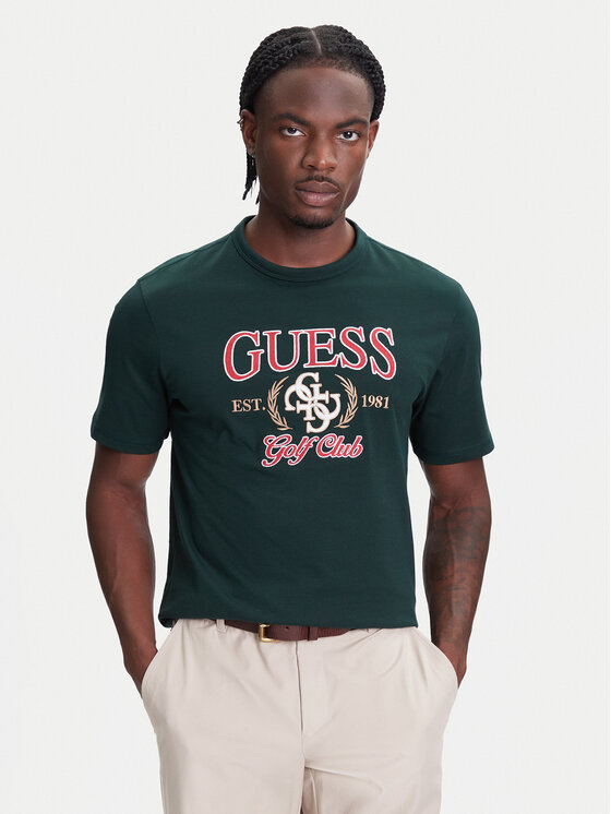 Guess Guess Футболка M5YI22 K8FQ4 Зелений Regular Fit