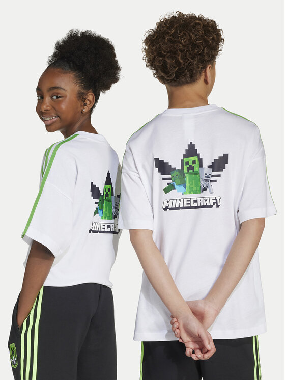 adidas adidas Футболка Minecraft JW7750 Білий Loose Fit