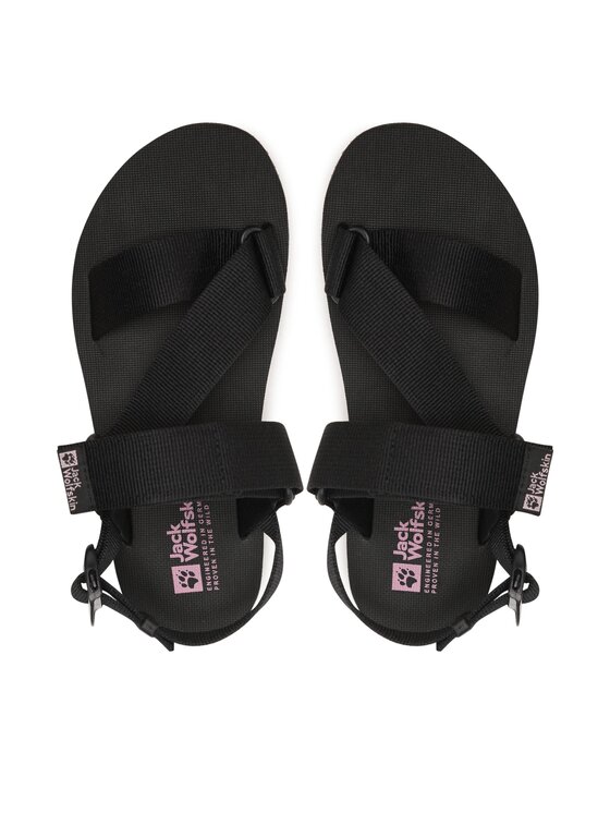 Jack Wolfskin Sandále Jack Wolfskin Urban Entdeckung Belt Sandal W 4056801 Čierna