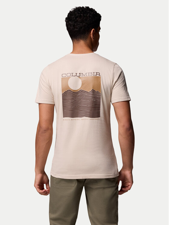 Columbia Columbia Camiseta Rapid Ridge 1934824 Beis Regular Fit