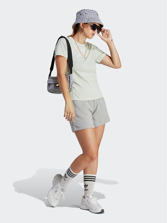 adidas adidas Футболка Essentials+ Made with Hemp T-Shirt HA7151 Зелений Slim Fit