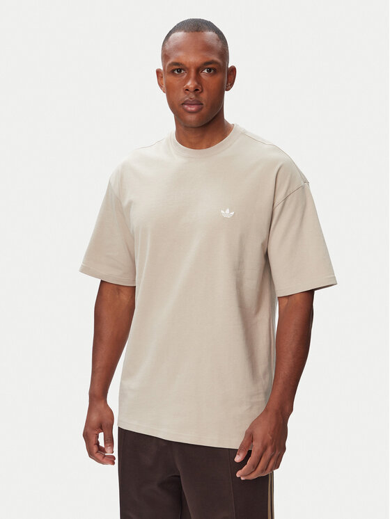 adidas adidas Camiseta Trefoil Essentials IA7548 Beige claro Loose Fit