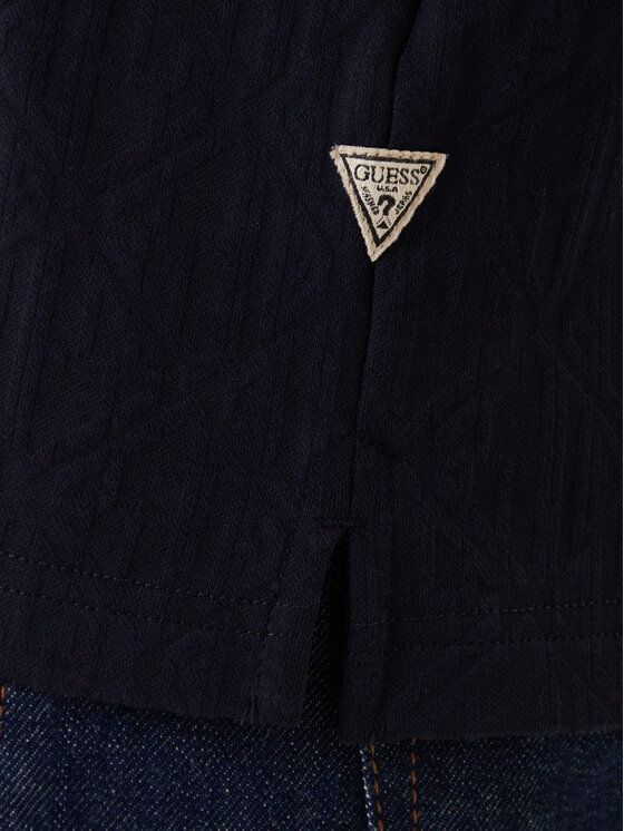 Guess Guess Polo M6RP05 KD181 Azul marino Regular Fit