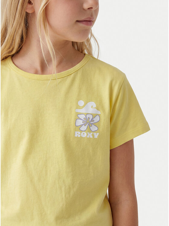 Roxy Roxy Футболка Lily ERGZT04139 Жовтий Regular Fit
